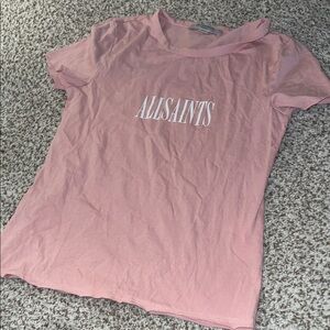 All Saints Soft Pink Tee